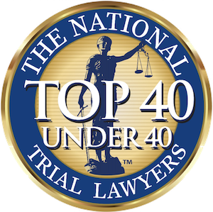Top 40 Under 40 badge